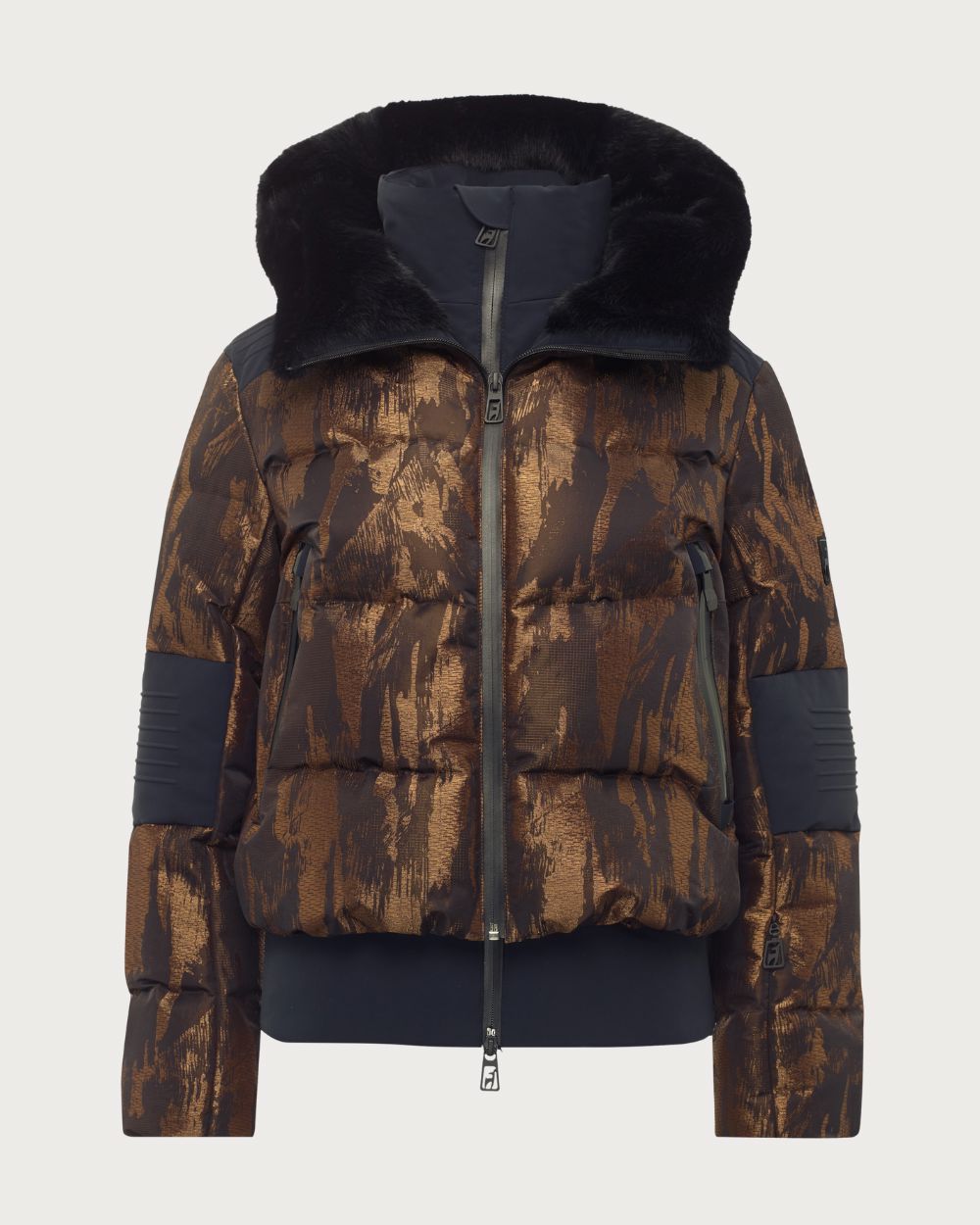 Womens Toni Sailer Sasha Jacquard Jacket - Black Jackets Toni Sailer 