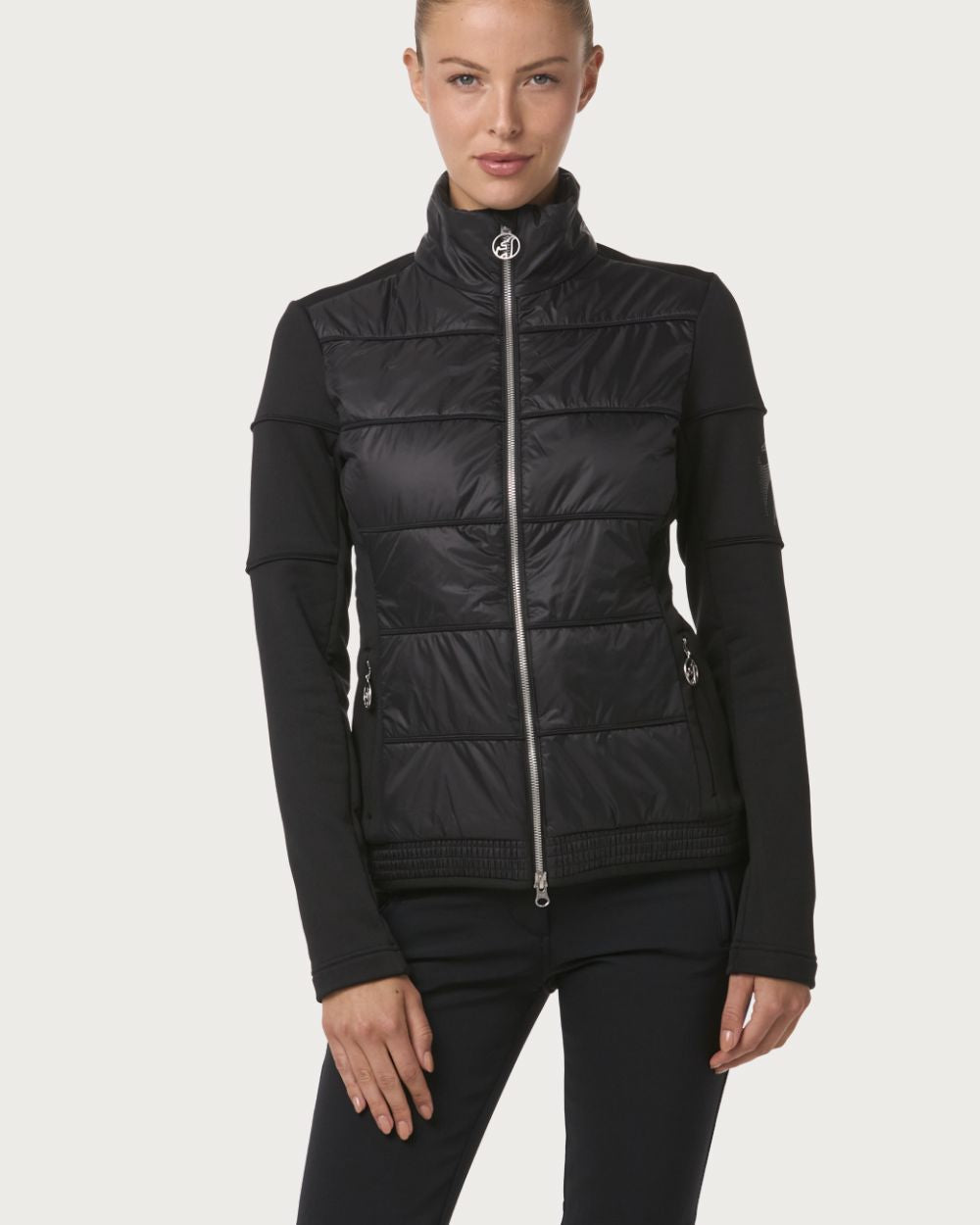 Womens Toni Sailer Theresa Mid Layer Jacket - Black Mid Layers Toni Sailer 34 INTL / 6 AU 