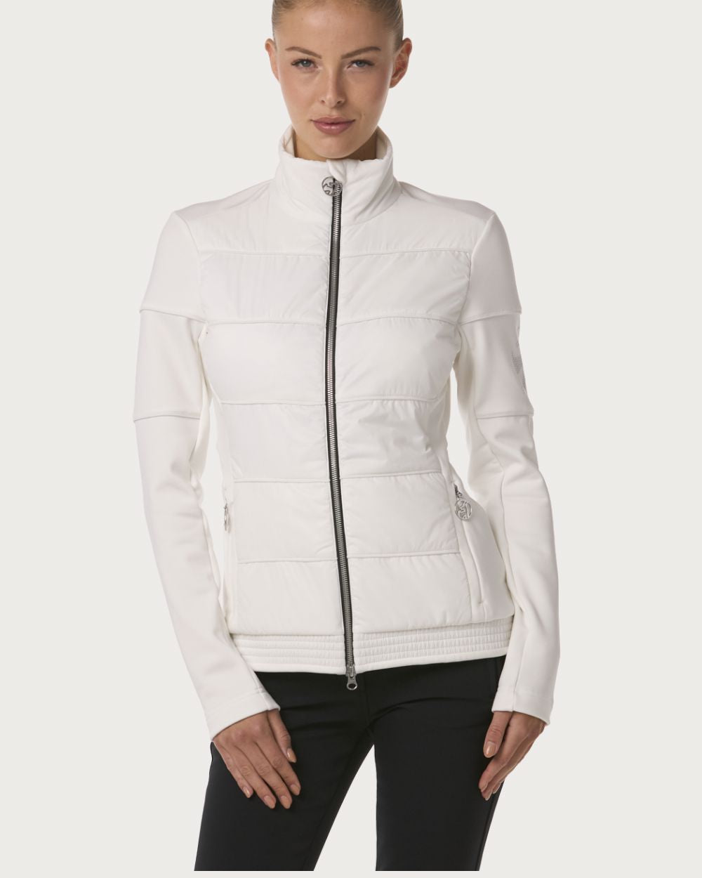 Womens Toni Sailer Theresa Mid Layer Jacket - Bright White Mid Layers Toni Sailer 34 INTL / 6 AU 