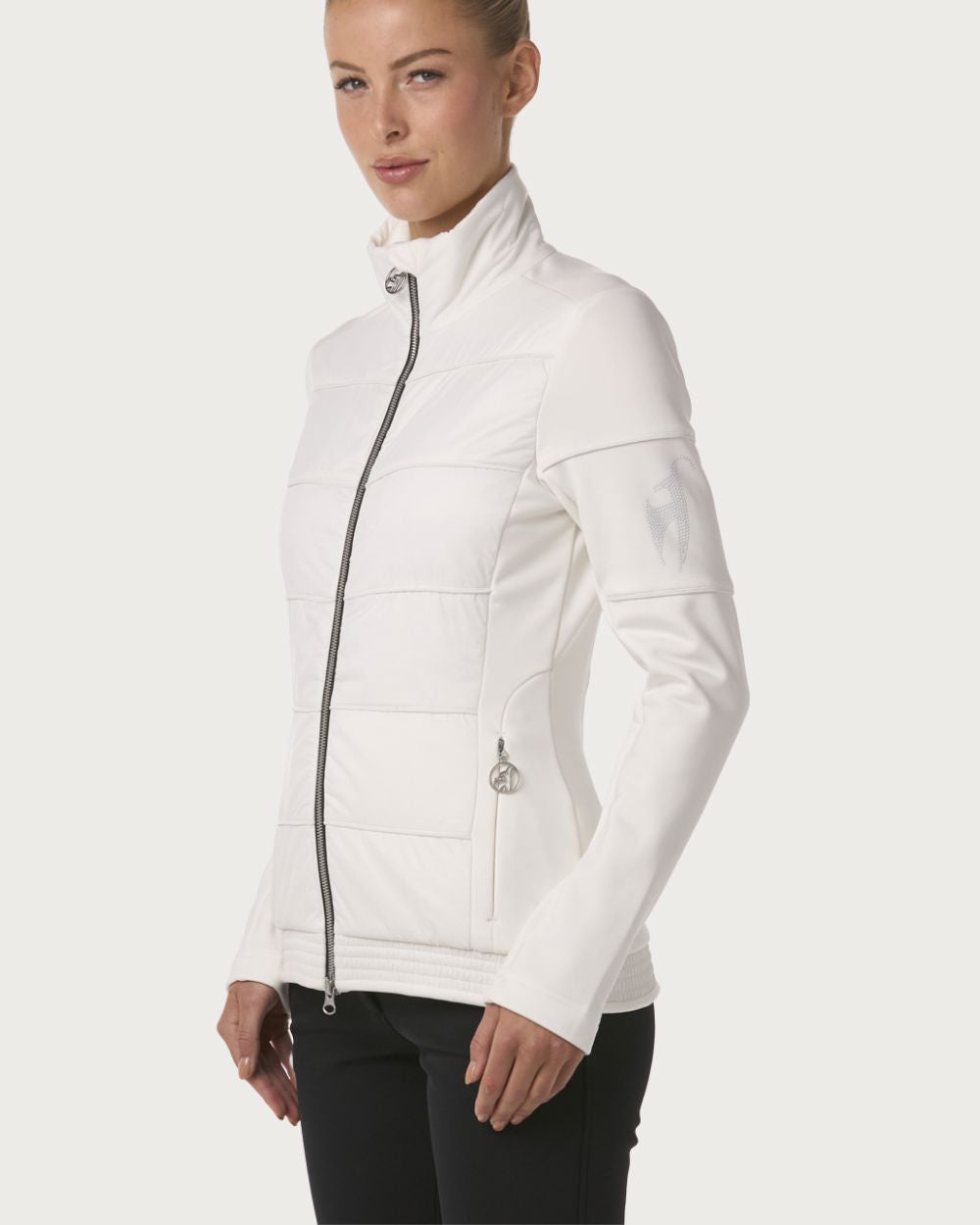 Womens Toni Sailer Theresa Mid Layer Jacket - Bright White Mid Layers Toni Sailer 