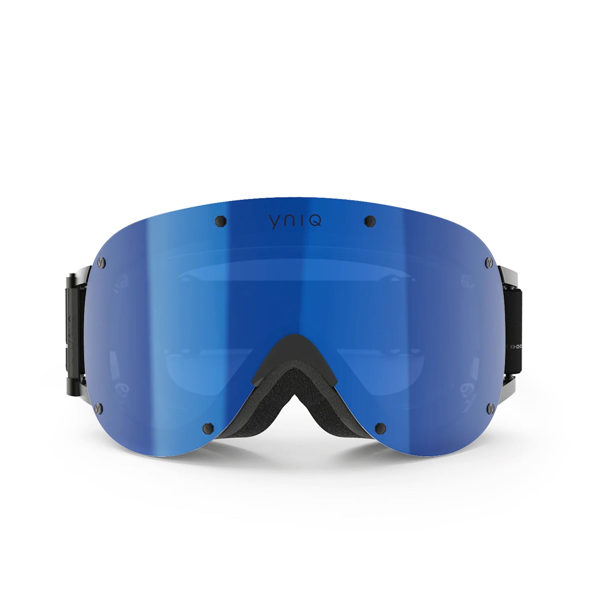 YNIQ Model Four Goggle - Black Sky / Blue Mirror Lens