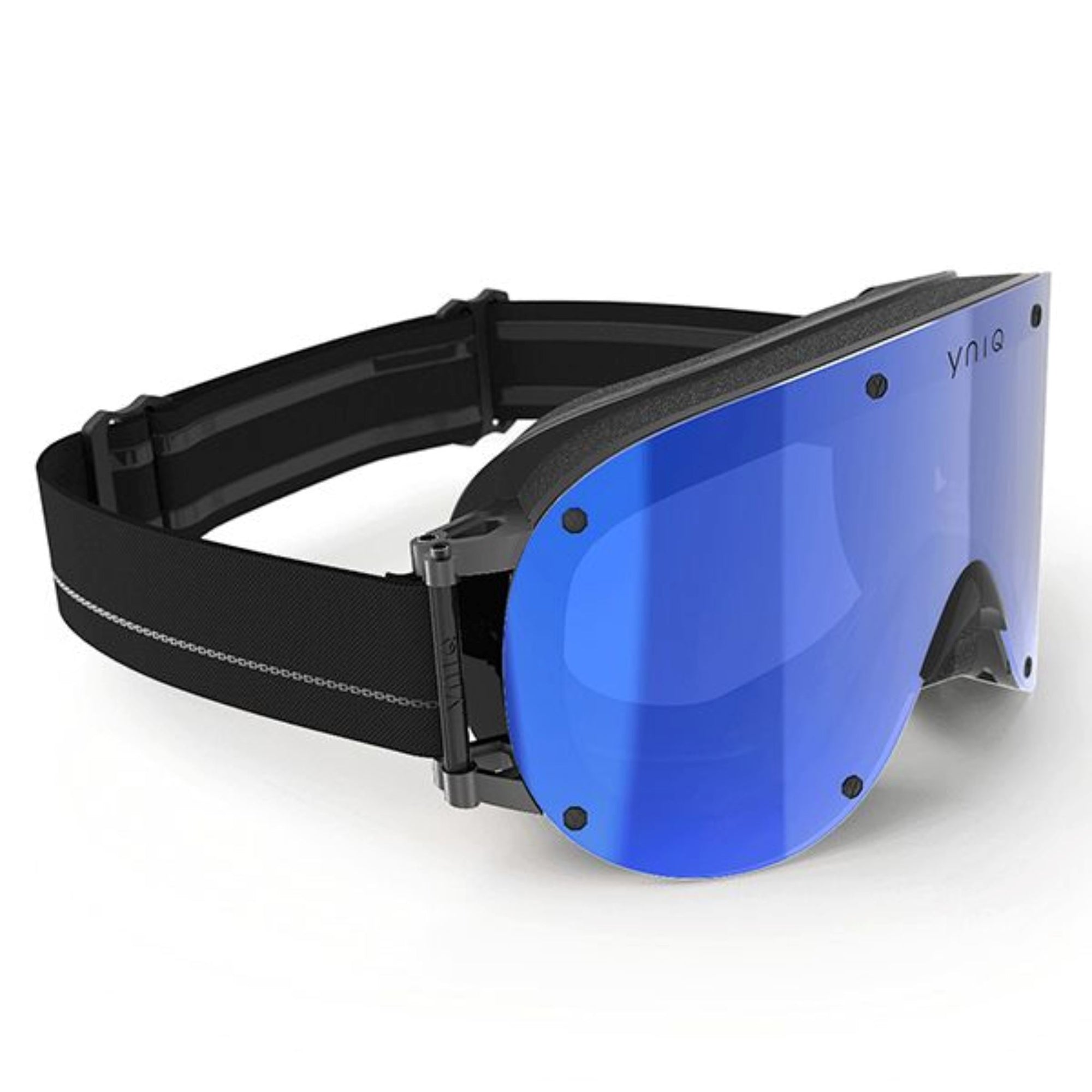 YNIQ Model Four Goggle - Black Sky / Blue Mirror Lens