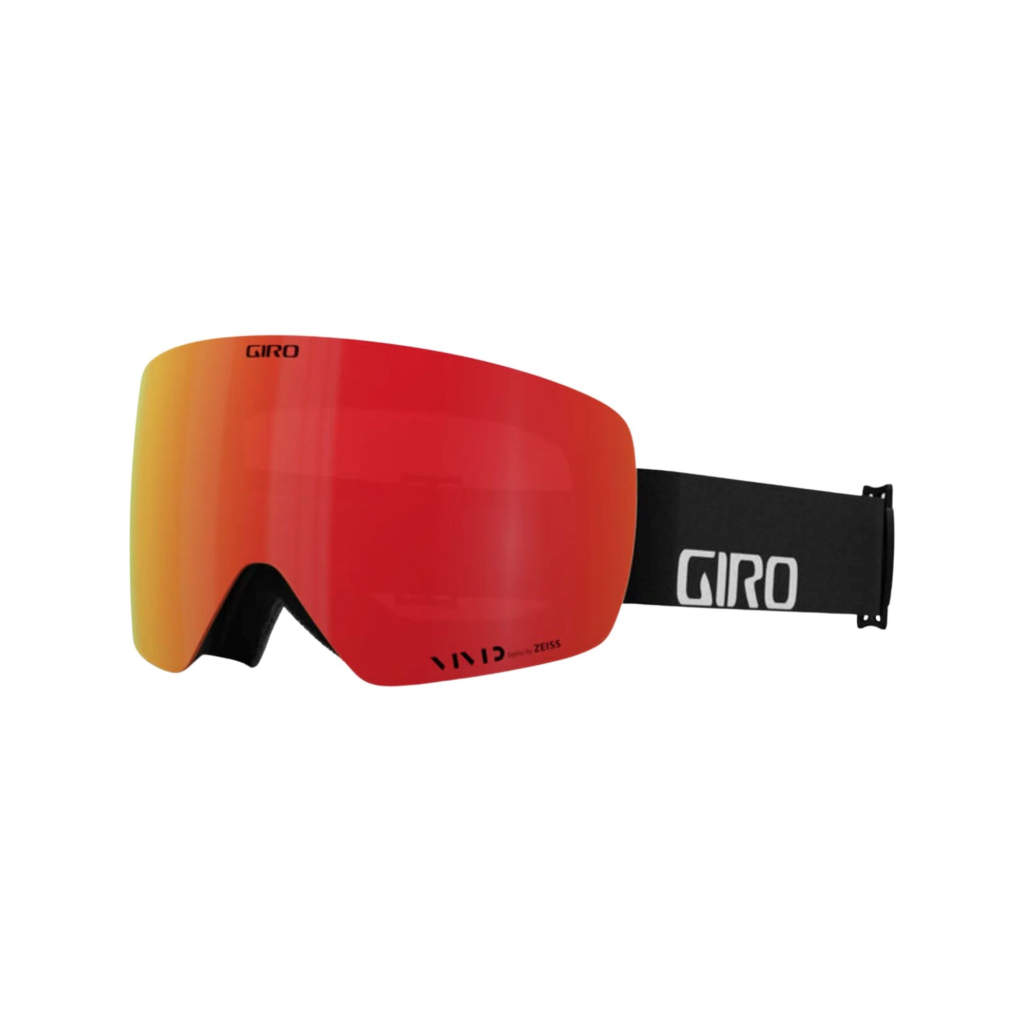 Giro Contour (Large Fit) Goggle - Black Wordmark Vivid Ember Goggles Giro 