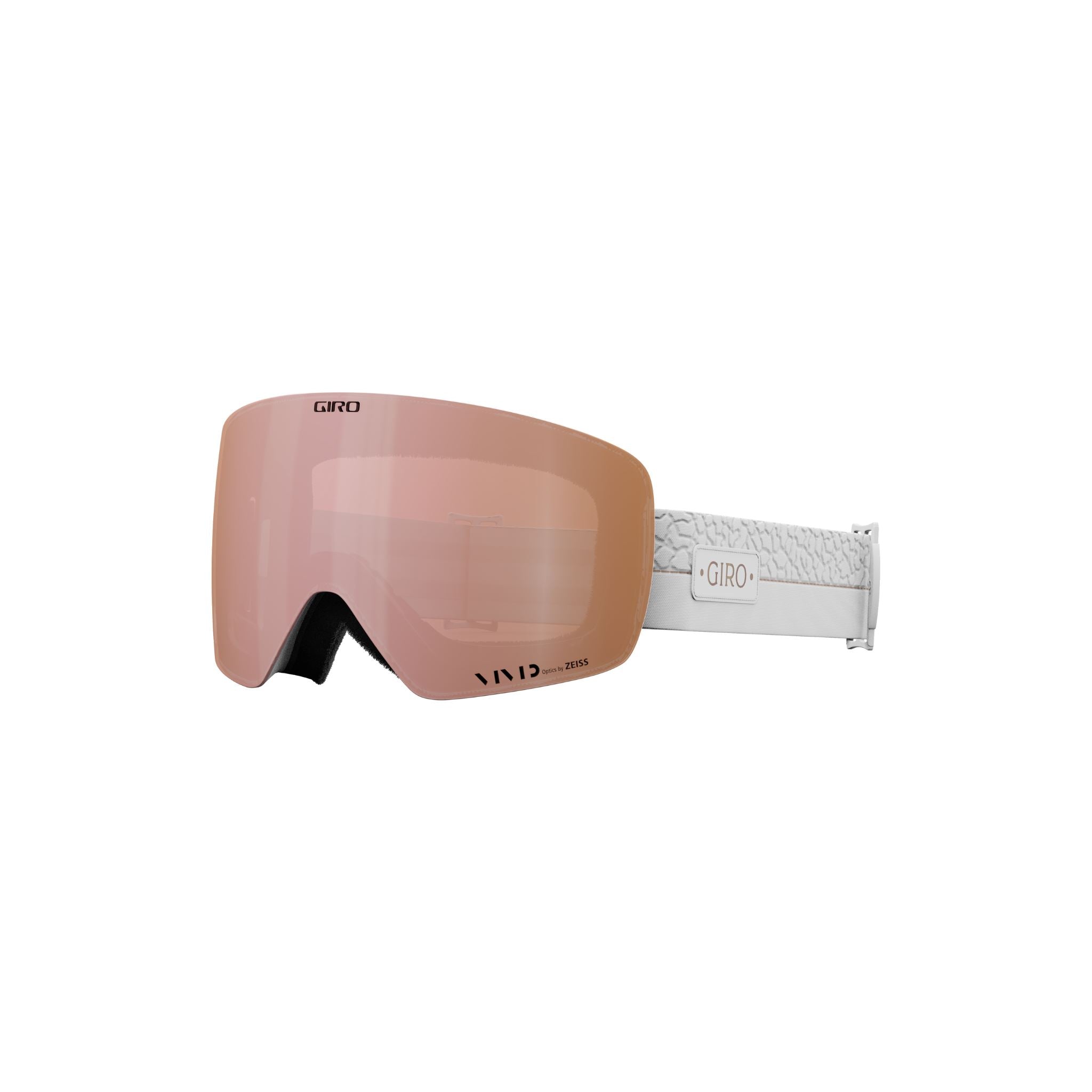 Giro Contour RS (Medium Fit) Goggles - White Craze Vivid Rose Gold Goggles Giro 