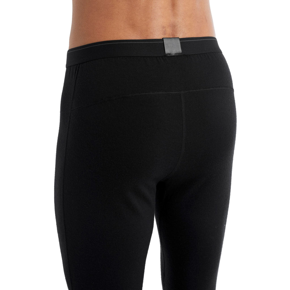 Mens Icebreaker Merino 200 Oasis Thermal Leggings Black Snowscene