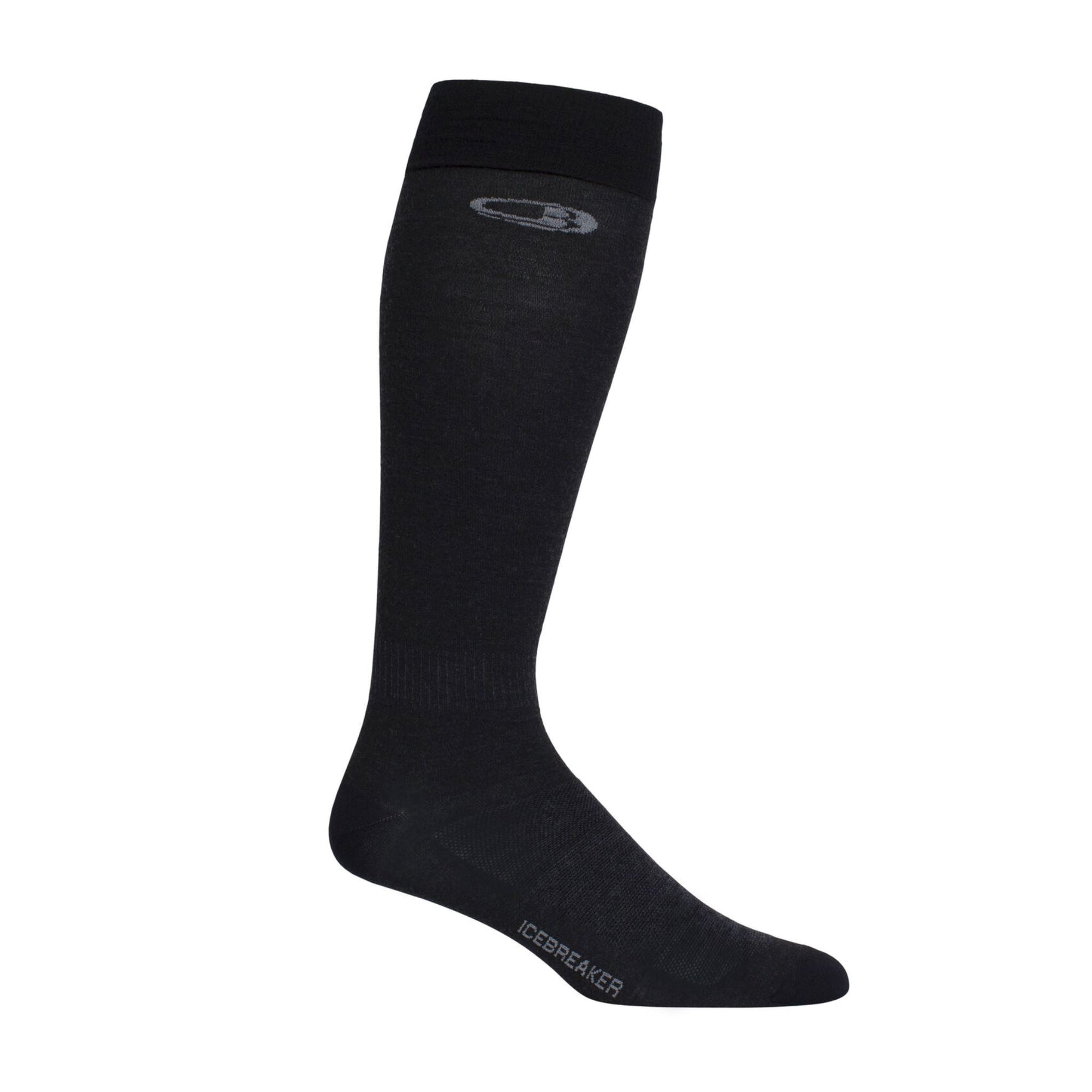 Mens Icebreaker Merino Snow Sock (Precise Fit) - Black Socks Icebreaker S - (7-8.5US / 39-41.5EU) 