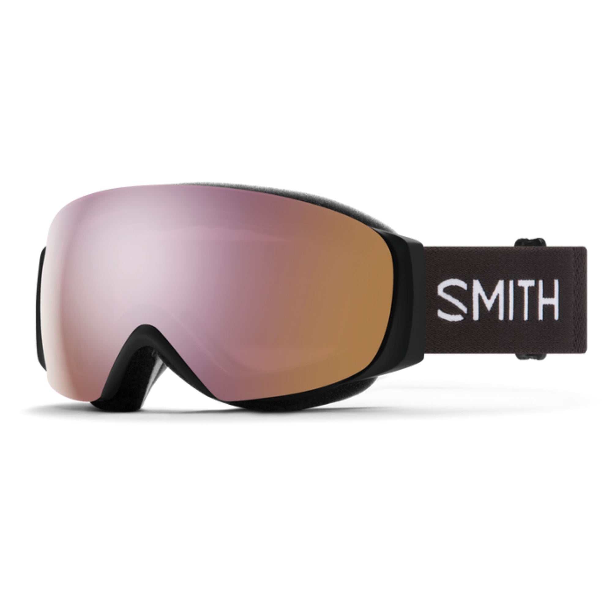 Smith I/O MAG S Goggles (Small Fit) - Black ChromaPop Everyday Rose Gold Mirror Goggles Smith 