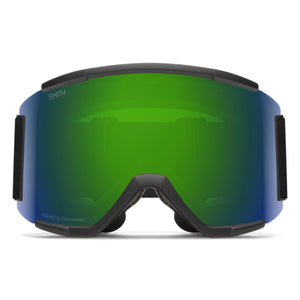 Smith Squad XL (Large Fit) Goggles - Black ChromaPop Everyday Green Mirror Goggles Smith 