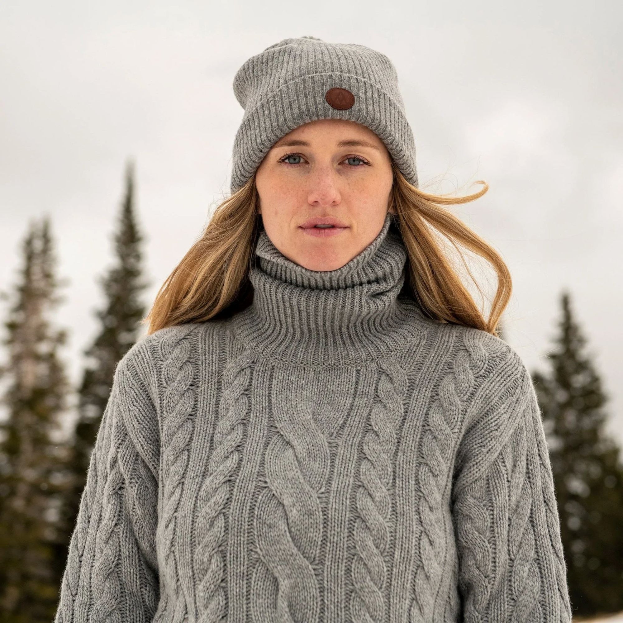 Womens Alps & Meters Classic Cable Knit Sweater - Navy Après | Travel Alps & Meters XS INTL / XS AU 