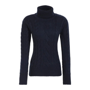 Womens Alps & Meters Classic Cable Knit Sweater - Navy Après | Travel Alps & Meters XS INTL / XS AU 
