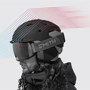 Womens Smith Vantage MIPS Helmet - Matte Black Pale Mint Helmets Smith 