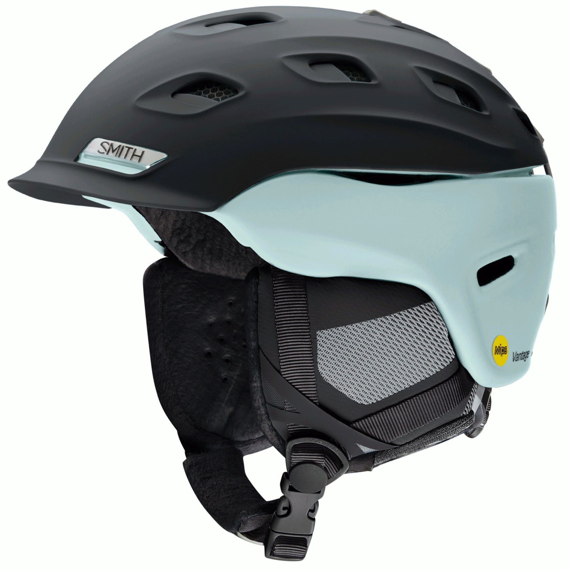 Womens Smith Vantage MIPS Helmet - Matte Black Pale Mint Helmets Smith S - (51-55cm) 