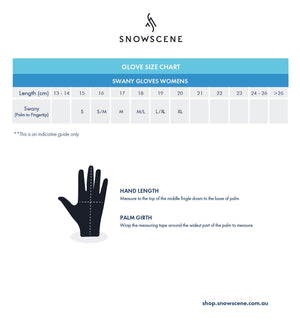 Womens Swany X-Cell 2 Waterproof Glove - Black Gloves Swany 