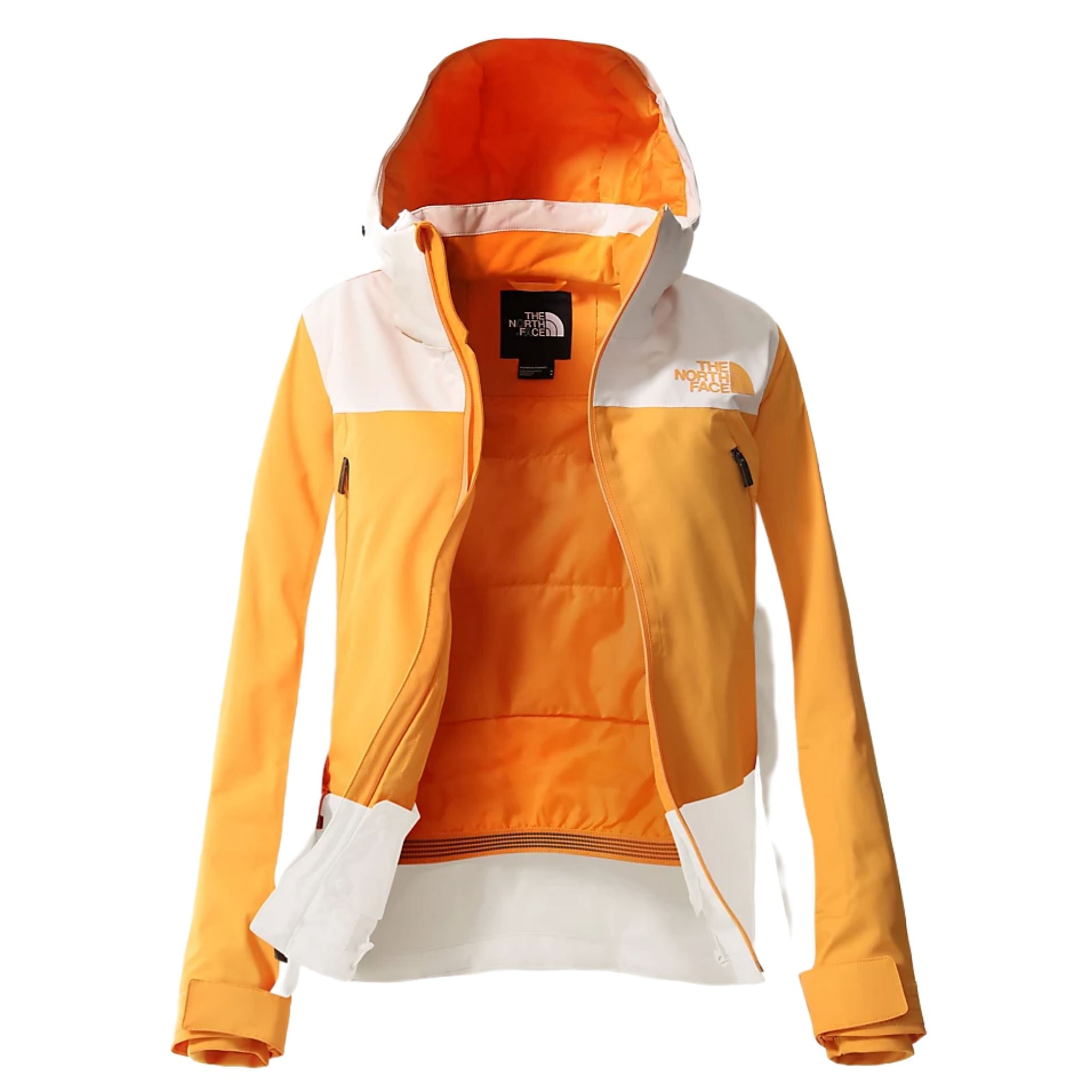 Womens The North Face Lenado Jacket - Brushfire Orange / Gardenia Whit -  Snowscene